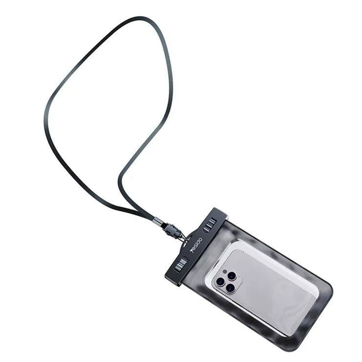 YESIDO WB10 PVC+ABS IPX8 Waterproof Phone Pouch for 6.8-inch Cell Phone Dry Bag with Strap for Outdoor Swimming YESIDO WB10 PVC+ABS IPX8 Waterproof Phone Pouch for 6.8-inch Cell Phone Dry Bag with Strap for Outdoor Swimming